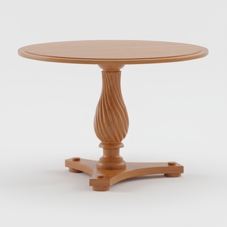 Klassischer Rundtisch runder Tisch Massiv Rustikal Tische Esstische Model ZB-4