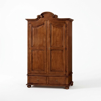 Klassischer Schrank Braun Schrankwand Kleiderschrank Italienische Möbel