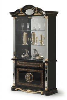 Klassischer Schrank Klassische Vitrine Vitrinenschrank Vitrinen Schränke Holz