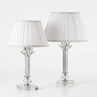 Klassischer Schreibtischleuchte Tischlampe Adriana Kristallkronleuchter