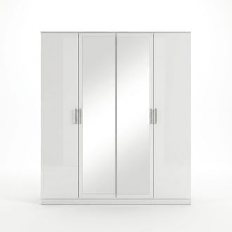 Klassischer Stil Kleiderschrank Schrank Holz Garderobe Schränke Schlafzimmer Neu