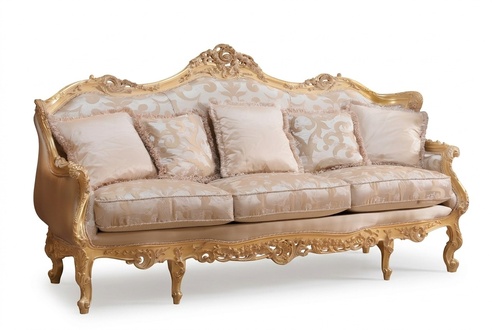 Klassisches Dreisitzer-Sofa, Sofapolsterung, braunes Sofa, Chesterfield, Möbel