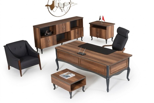 Klassisches Komplett Büro Einrichtung Schreibtisch Aktenschrank Büro Einrichtung