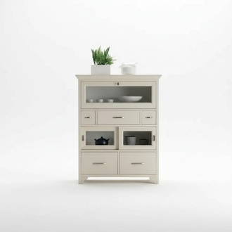 Klassisches Sideboard Holzschrank Italienische Möbel Vitrine Schrank