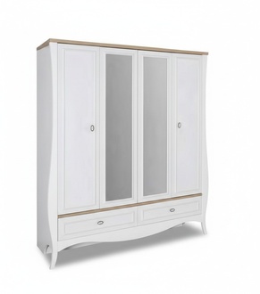 Kleiderschrank Landhaus Schlafzimmer Schrank Möbel Wohnen Holz Luxus jvmoebel