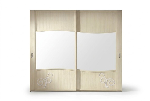 Kleiderschrank mit Schiebetüren Schlafzimmer Schrank Wand Schränke Weiß Spiegel