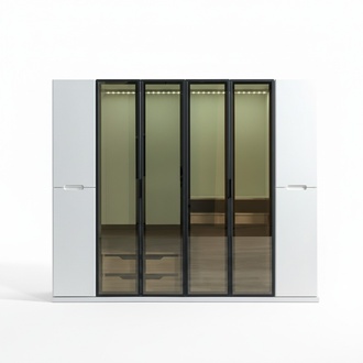 Kleiderschrank Schlafzimmer 255 cm modern großer Schrank