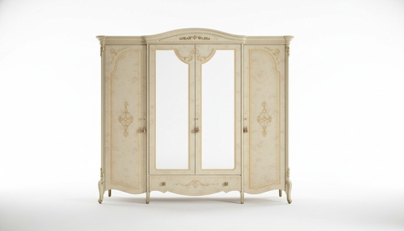 Kleiderschrank Schrank Barock Stil Möbel Klassische Schlafzimmer Schränke Holz
