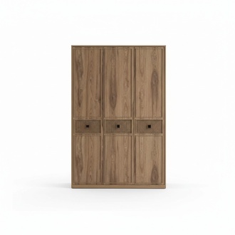 Kleiderschrank Schrank Holzschrank Schlafzimmer Möbel Holz Braun Neu