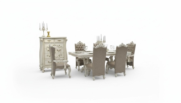Königlicher Esstisch Tisch Holz Klassische Tische Barock Rokoko Esszimmer Holz