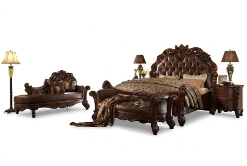 Königliches Doppel Bett Betten 2x Nachttisch Konsole Komplett Set Schlafzimmer