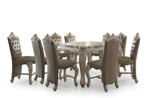 Königliches Esszimmer Garnitur Set Barock Rokoko Tisch 8x Stühle Stuhl Gruppe