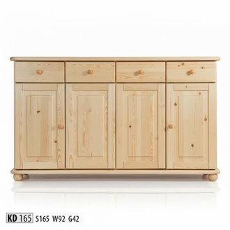 Kommode 165cm Sideboard Schrank Anrichte holz Schrank Möbel Kommoden Massivholz