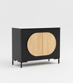 Kommode Grau Elegantes Design Modern Möbel Schlafzimmer Schrank Stil