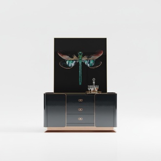 Kommode Sideboard Design Möbel Holz Kommoden Anrichte Echtholz Side Boards Low