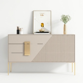 Kommode Sideboard Holz Grau Esszimmer Design luxus Modern Möbel Neu