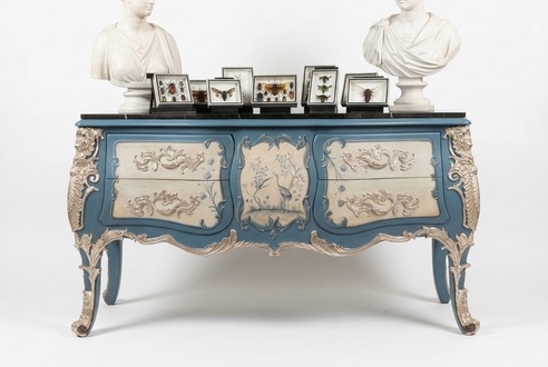 Kommode Sideboard Holz Schrank Anrichte Italienische design luxus Möbel Echtholz