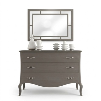Kommode Spiegel Kommoden Schrank Luxus Regal Möbel Gruppe Neu Set 2tlg.