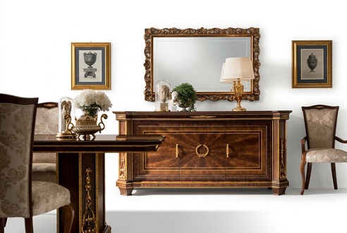Kommode Spiegel Möbel Designer Rokoko Barock Jugendstil Klassisch