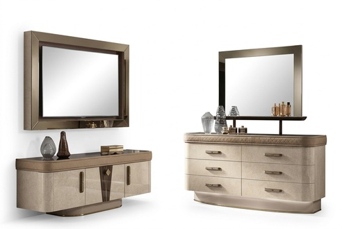 Kommoden Garnitur Gruppe Holz Design Schrank Neu Wohnzimmer Set Kommode Spiegel