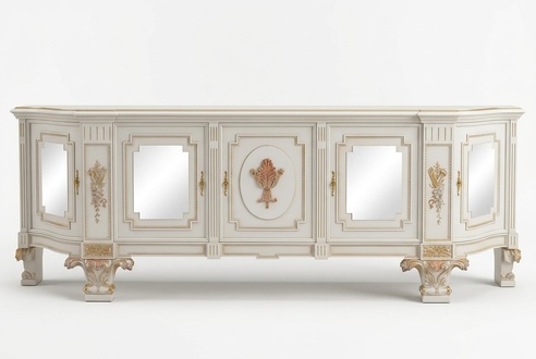 Kommoden Holz Schrank Wohnzimmer Möbel TV Schrankwände Design Sideboard Italien