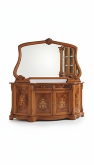 Kommoden Italienische Möbel Massiv Spiegel 2tlg Kommode Sideboard Schrank Holz