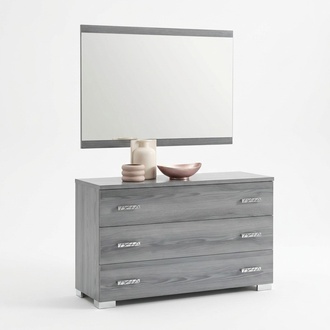 Kommoden Schrank mit Spiegel Design Möbel Luxus Möbel Garderobe 2tlg. Set Neu