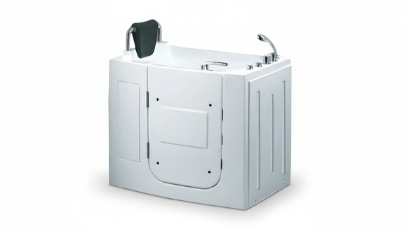 Kompaktbadewanne Massagewanne Whirlpool Badewanne mit Tür 110x63 cm