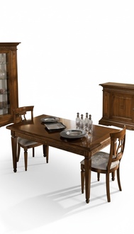 Komplett Esstisch 4x Stühle Esszimmer Set Ess Gruppe Braun Tisch 5tlg