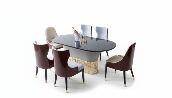 Komplett Set Esstisch 4x Stühle Esszimmer Set Ess Gruppe Holz Tisch Tische 5tlg