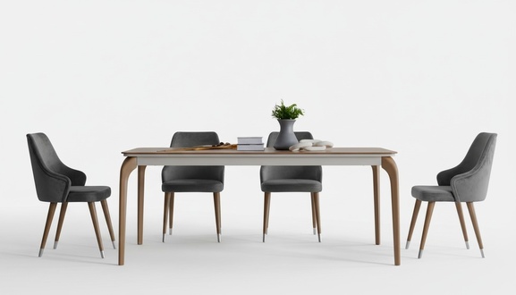 Esstisch 4x Stühle Esszimmer Set Ess Gruppe Holz Tisch Tische 5tlg