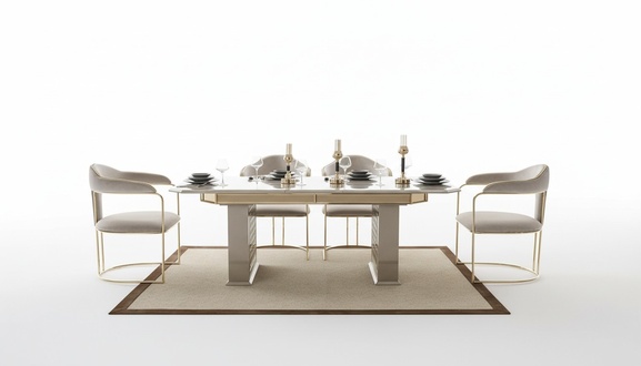 Komplett Set Esstisch 4x Stühle Esszimmer Set Ess Gruppe Holz Tisch Tische 5tlg