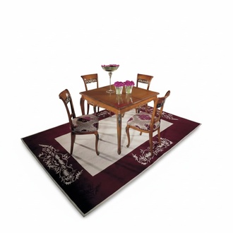 Komplett Set Esstisch 4x Stühle Esszimmer Set Ess Gruppe Holz Tisch 5tlg