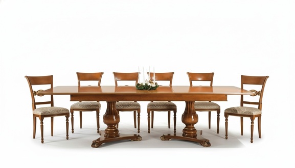 Komplett Set Esstisch + 6 Stühle Esszimmer Set Ess Gruppe Holz Tisch Tische 7tlg, Neu