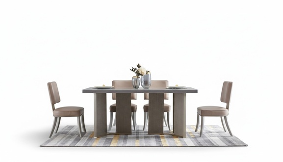 Komplette Esszimmer Garnitur Tisch + 6x Lehnstuhl Stühle Luxus Essgruppe Set