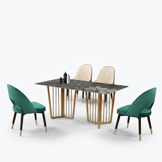 Komplette Garnitur Set Esstisch 4 Stühle Esszimmer Ess Gruppe Tisch Möbel 5tlg.