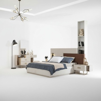 Komplette Schlafzimmer Möbel Designer Schlafbett Moderner Schminktisch