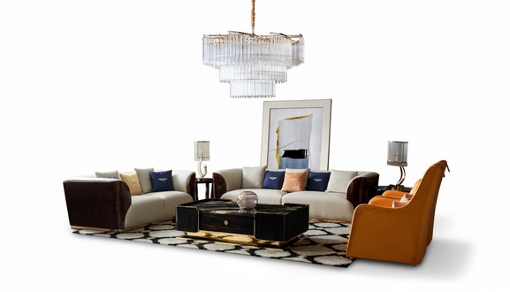 Komplette Sofagarnitur 4tlg. Set Couchtisch sofa Sitzgarnituren Ledercouchen Neu
