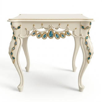 Konsole Barock Beistelltisch Glas Tisch Italienische Möbel Wohnzimmer Tische Neu