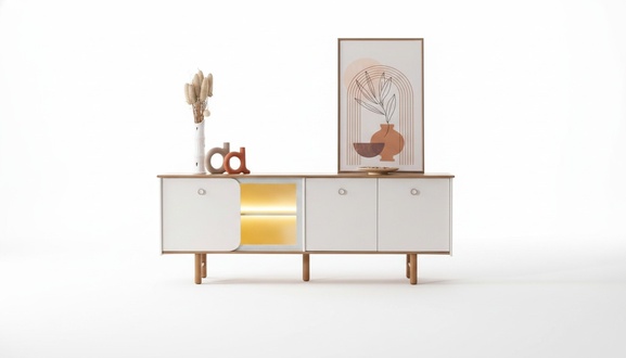 Konsole im modernen Stil Atmosphäre von Gemütlichkeit und Geschmack