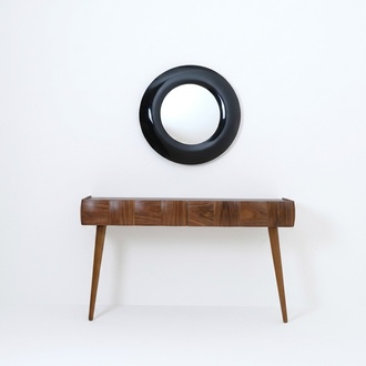 Konsole Kommode Modern Holz Konsolentisch mit Spiegel Luxus Wohnzimmer