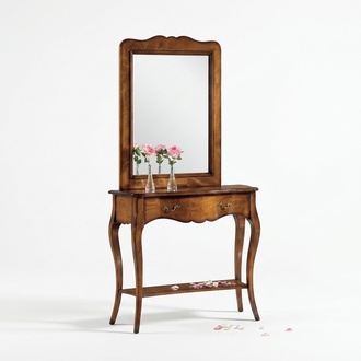 Konsolen Schminktisch Kosmetik Tisch Spiegel Sideboard 2tlg. Set