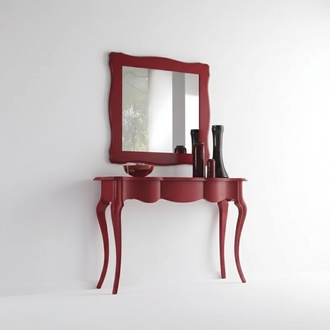 Konsolentisch Spiegel Sideboard Set Holz Italienische Möbel Stil 2tlg.