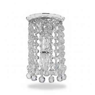 Kronleuchter Deckenleuchter Silber Deckenlampe Lüster Kristall Lampe
