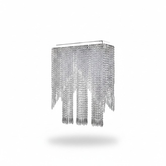 Kronleuchter Pendelleuchte glänzendes Chrome neu Wohnzimmer Kronleuchter