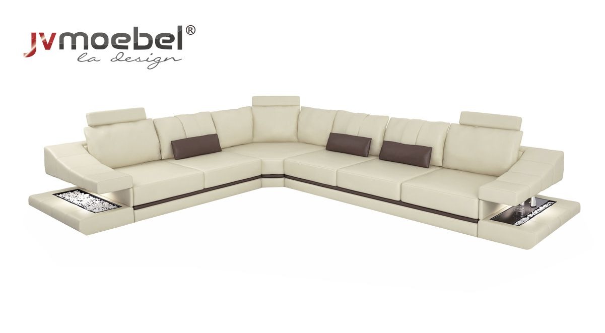Sofas Ecke Ecksofa Couch Polstermöbel Wohnzimmer Textil L-Form Sofas Couchen Neu