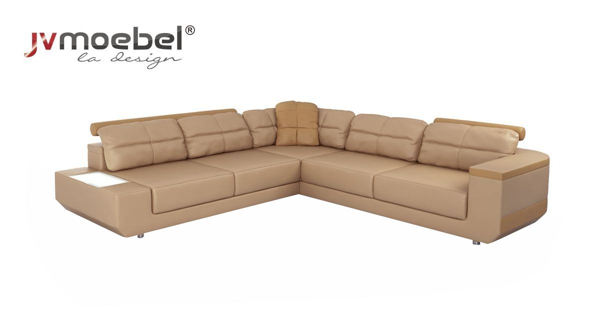 Ecksofa Sofas Luxus Leder L Form Stoff Modern Ecken Couch Sofa Wohnlandschaft