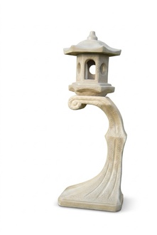 Lampe Außenleuchte Garten Terrassen Stein Skulptur Figur Leuchte