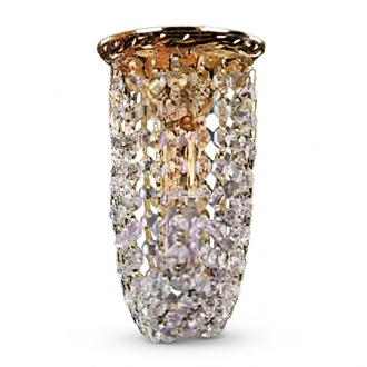 Lampe Deckenleuchter Kronleuchter Gold Deckenlampe Lüster Kristall