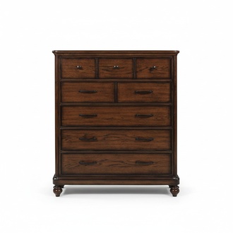 Landhaus Stil Möbel Hoch Kommode Schrank Designer Schränke Braun Sideboard Neu